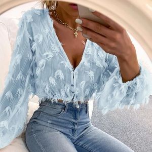 Fringe Crop Blouse